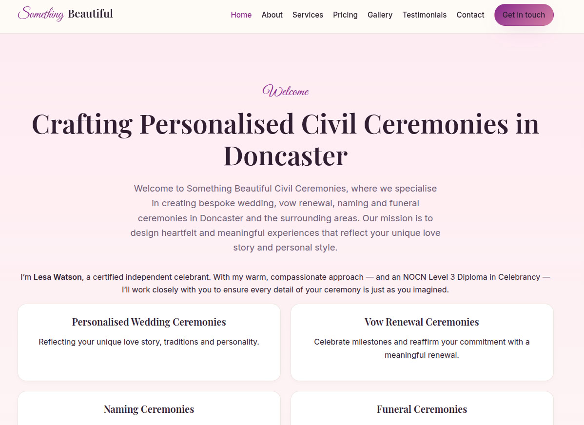 Something Beautiful Civil Ceremonies