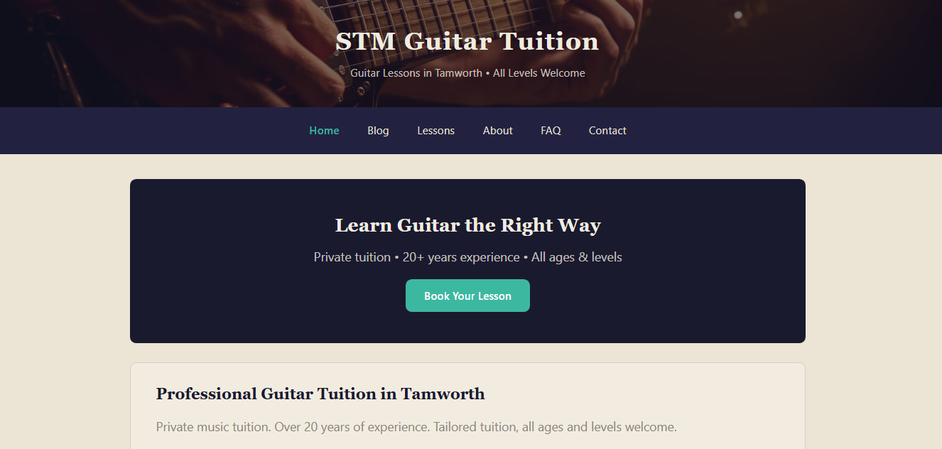 STM Guitar Tuition